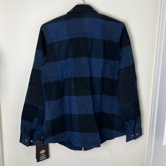 Dickies Flannel Plaid Lagenlook Utility Shirt Size Medium - Picture 4 of 9